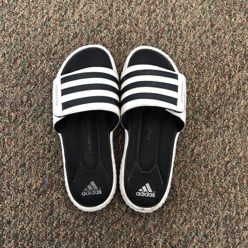 Adidas unisex padded slip ons